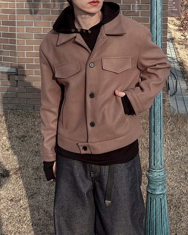 Riel Wool Cropped Jacket