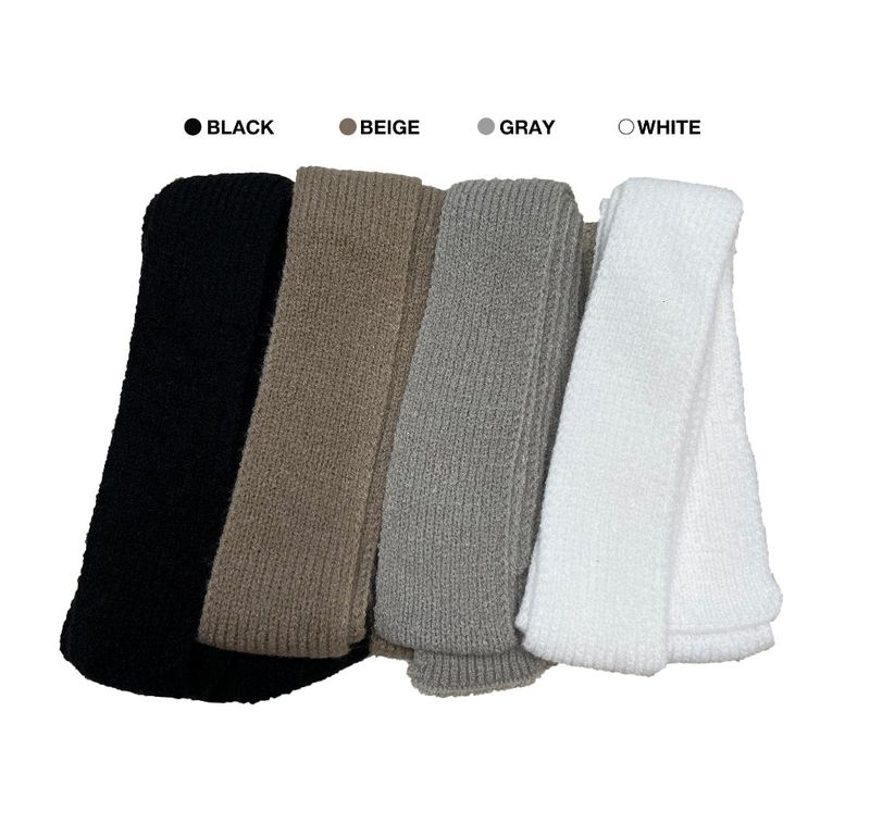 Winter long tie knit muffler (4 colors)