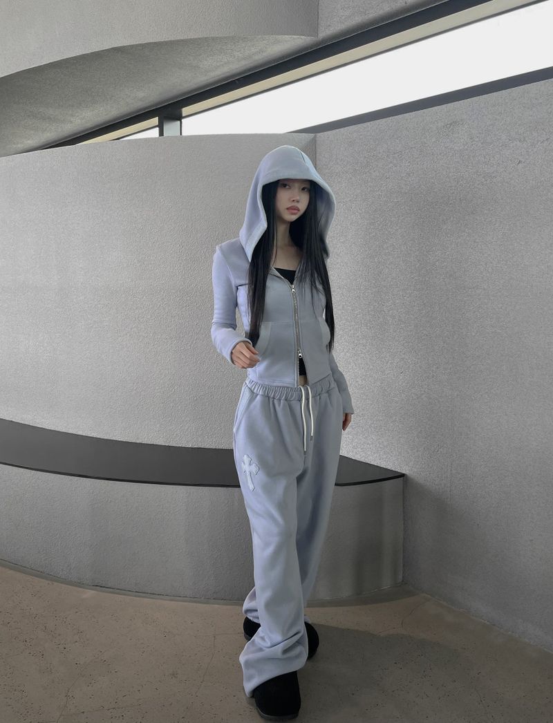 cross warm training hood zip-up (4 color)