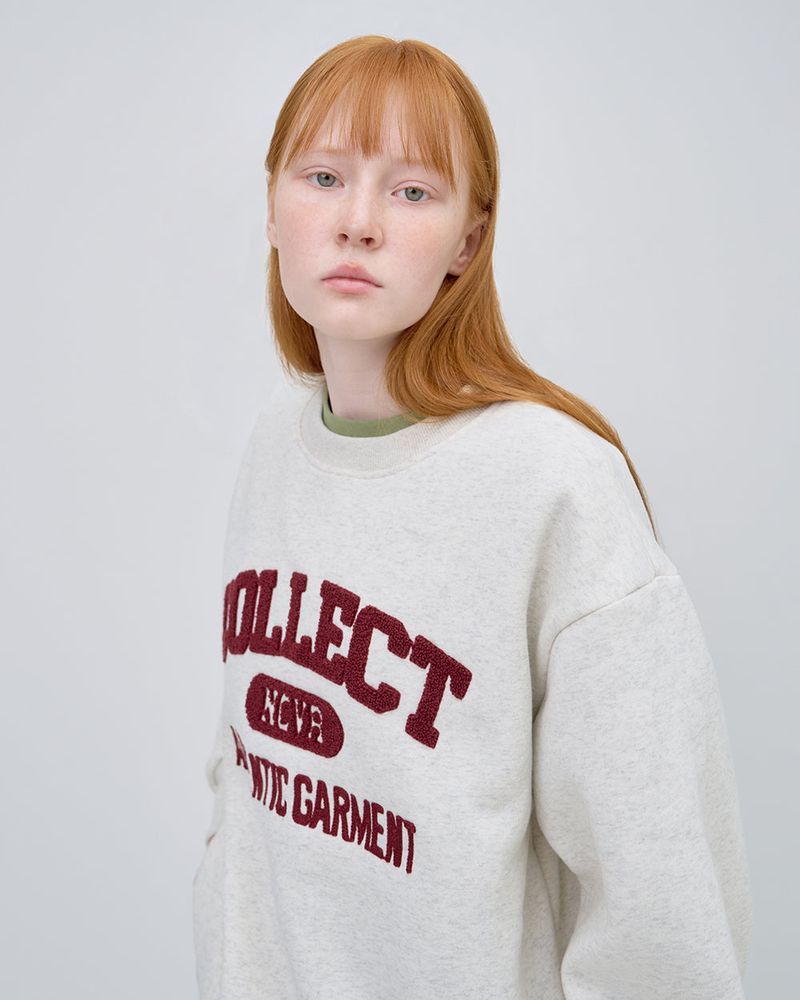 COLLECT LOGO SWEAT SHIRTS - OTMEAL