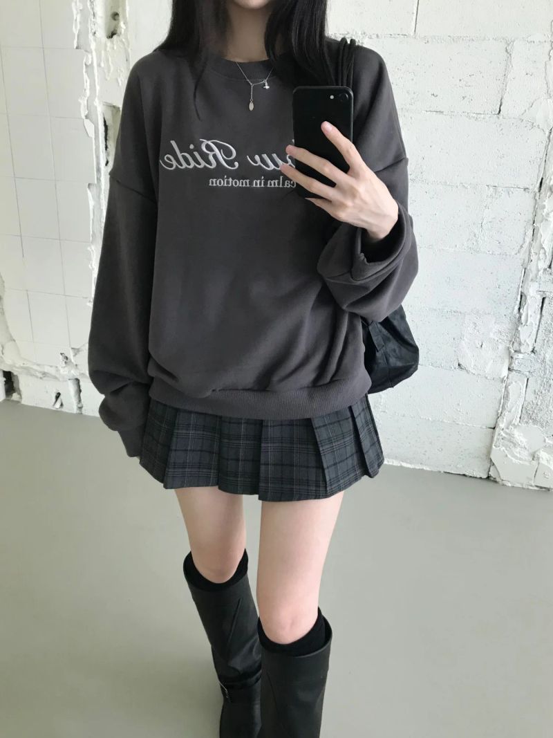 Kona Check Pleated Mini Skirt (one color)