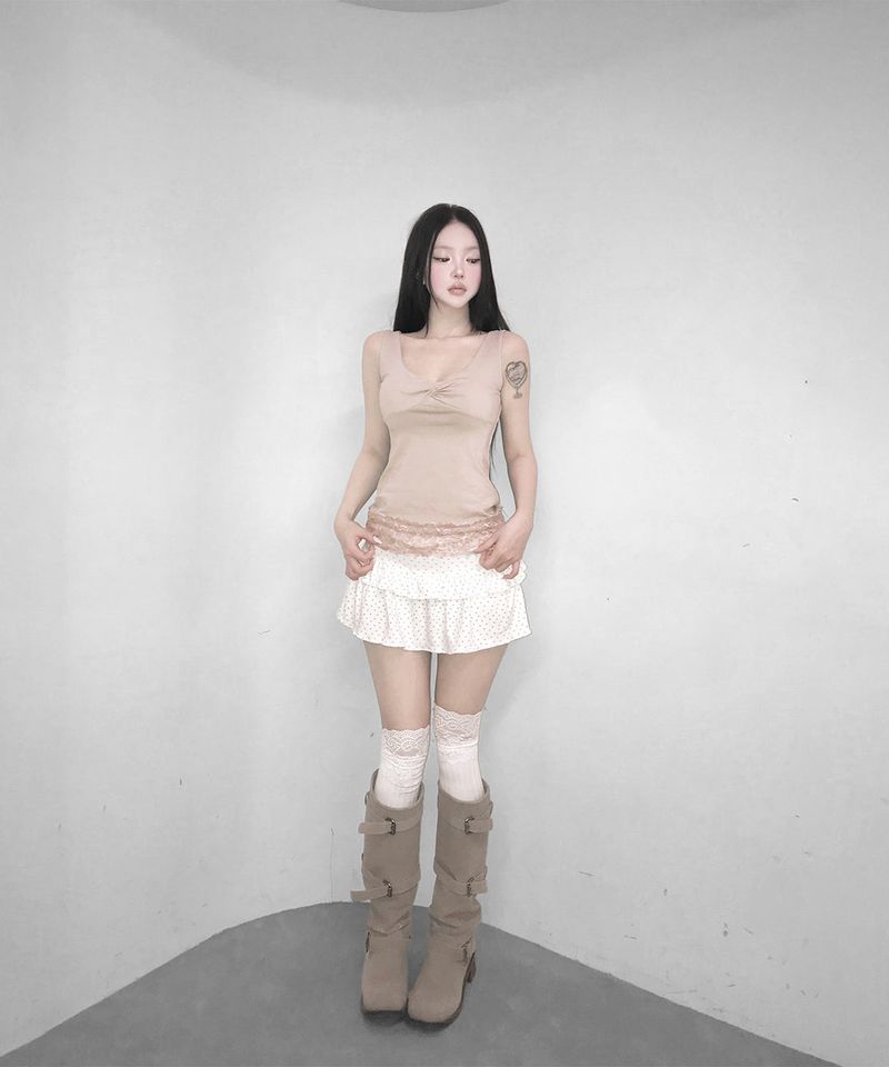 ricot lace top (3colors)