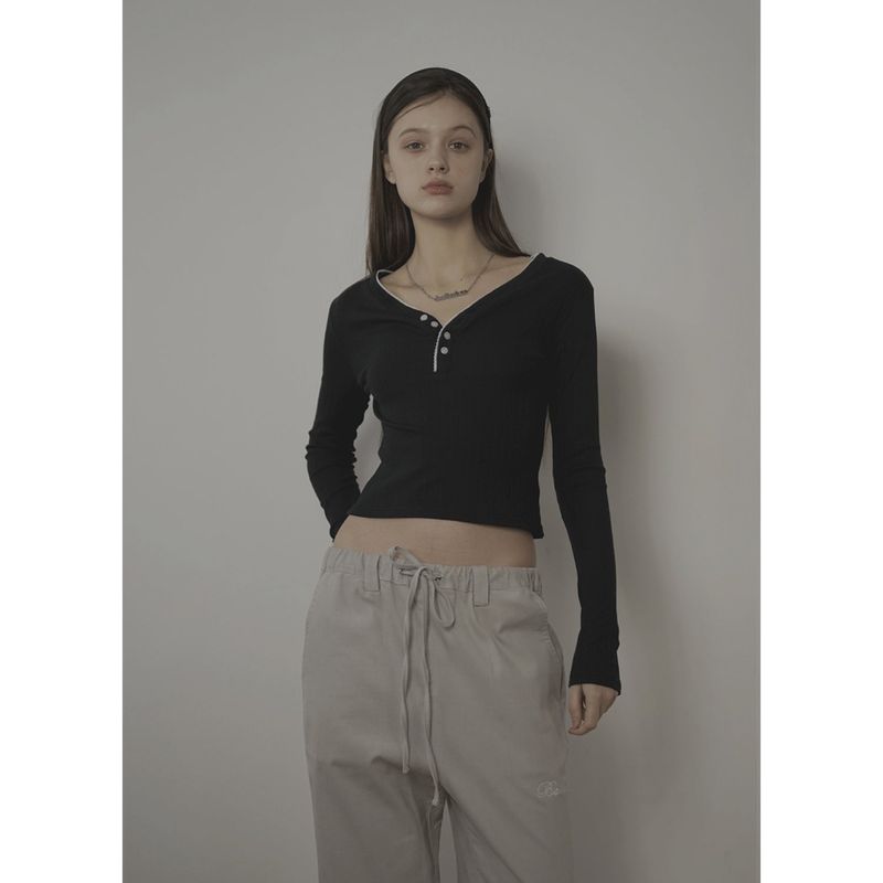 DAISY TOP-BLACK