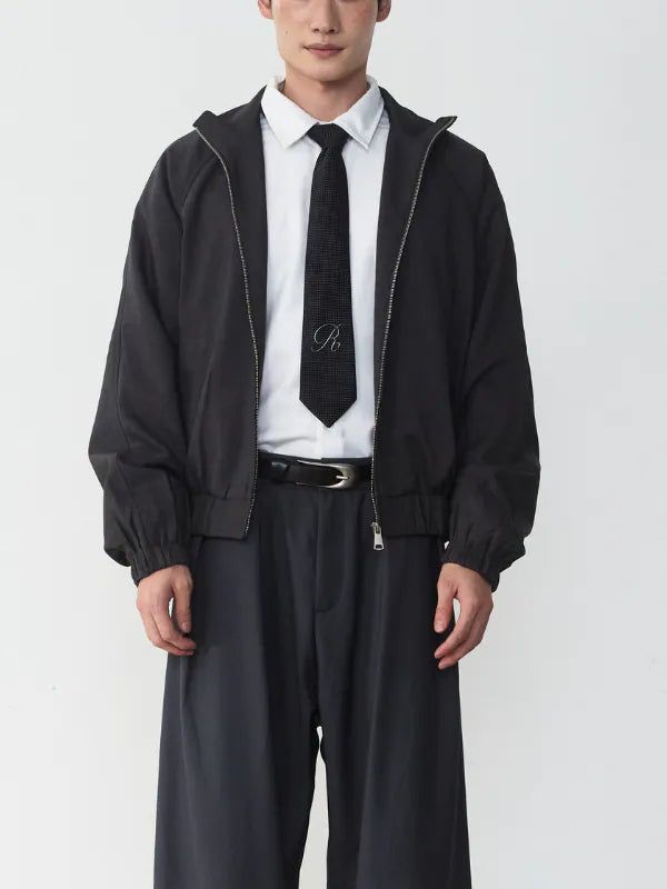 Remesso（レメッソ）の「Embroidered Black Tie（Fashion Accessories）」