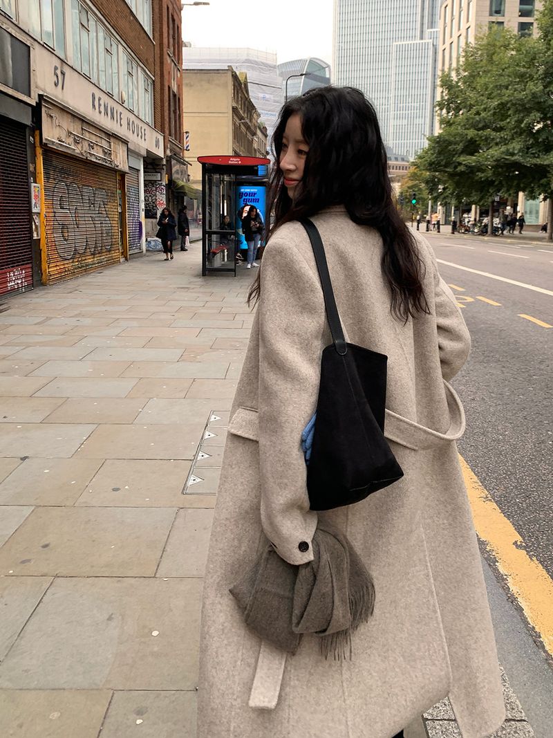 [MADE] Elton Stitch Wool Handmade Long Coat