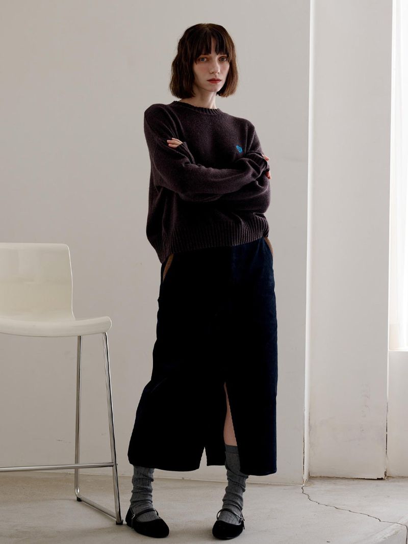 POCKET POINT CORDUROY SKIRT