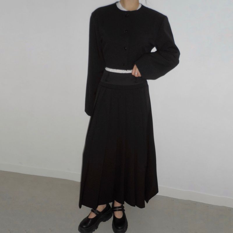 Button Cropped Jacket