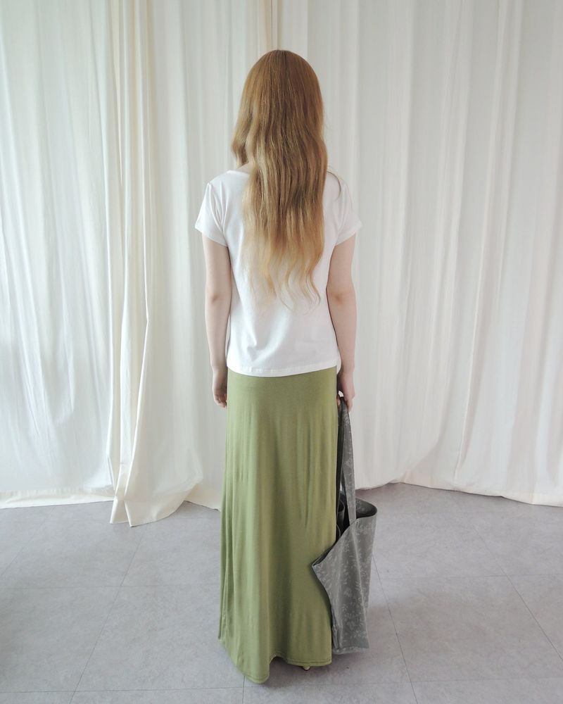 MAUVE STRING LONG SKIRT
