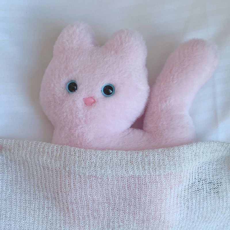 Kitty Fork Doll Keyring (pink)