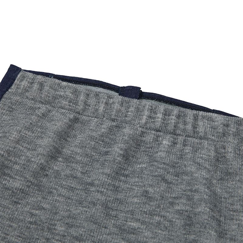 デニムニットブロックチューブトップ / Denim Knit Blocking Top [BLUE]