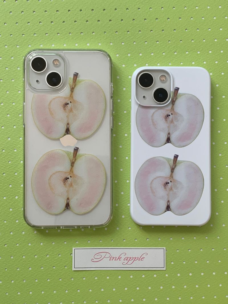 pink apple case - jelly hard
