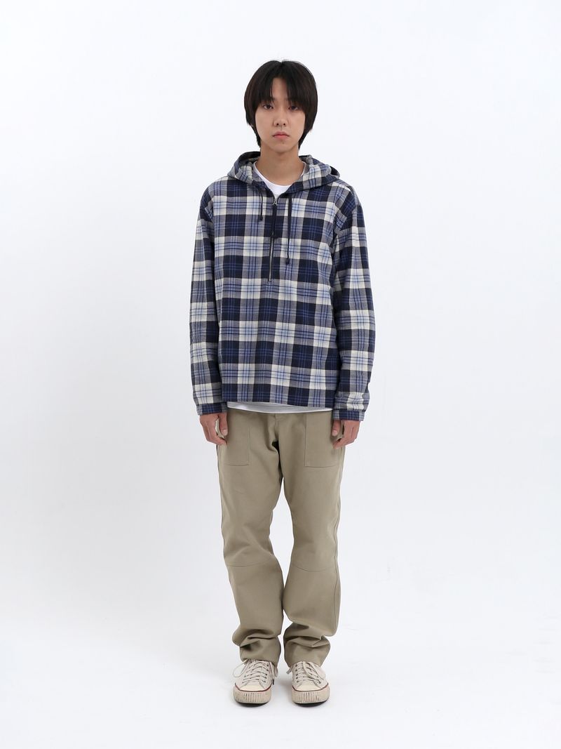 LAMB LIVELIHOOD CHECK PULLOVER HOODIE