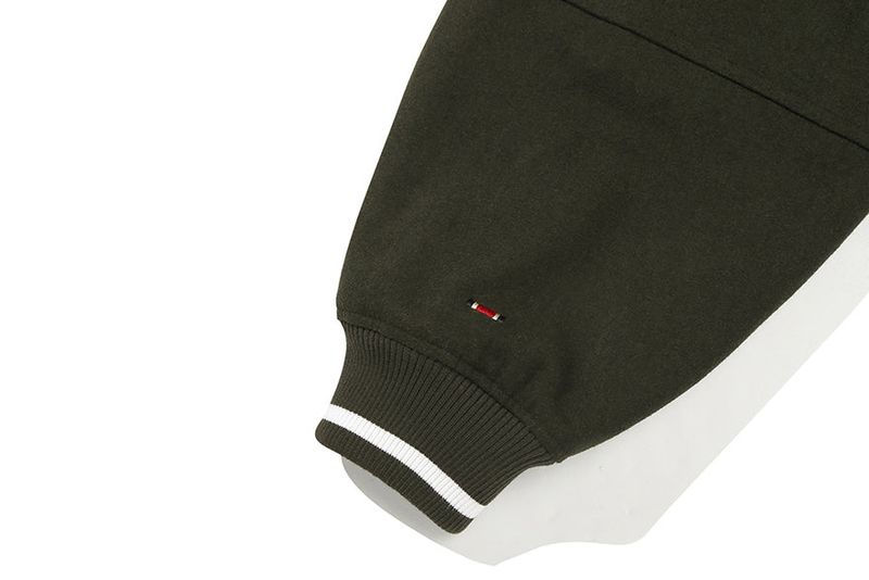 WILD FLOWER WOOL VARSITY JACKET_KHAKI