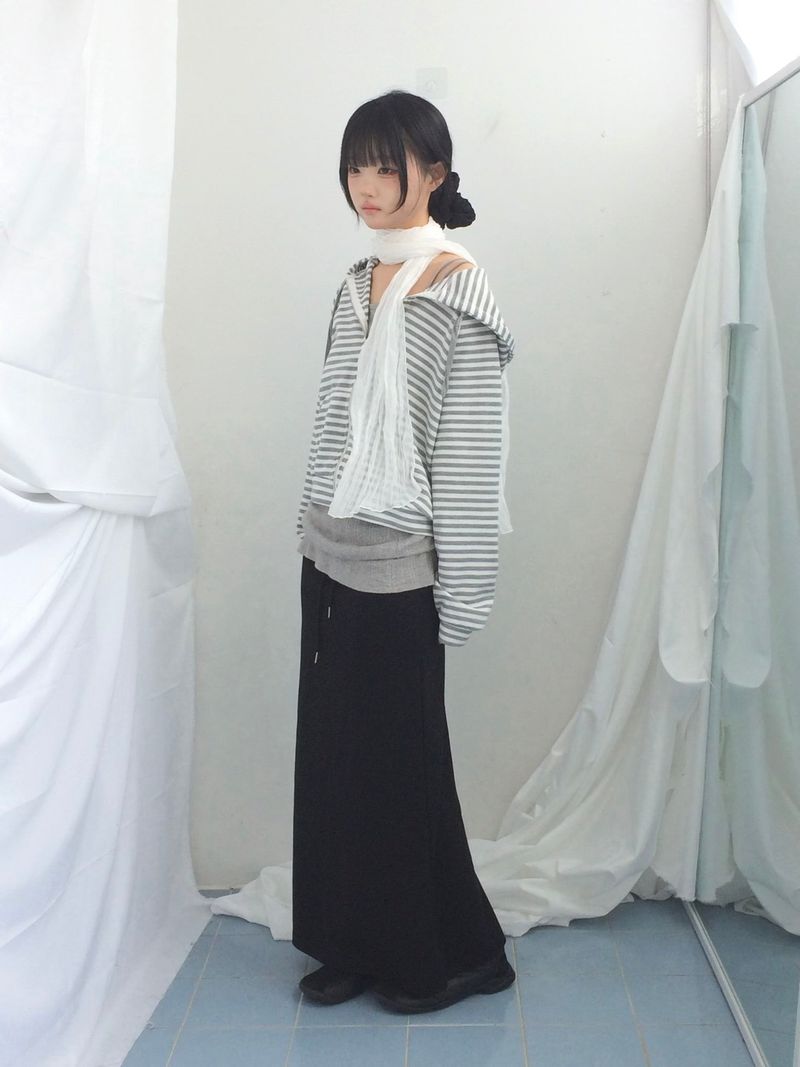 Slim Base String Long Skirt