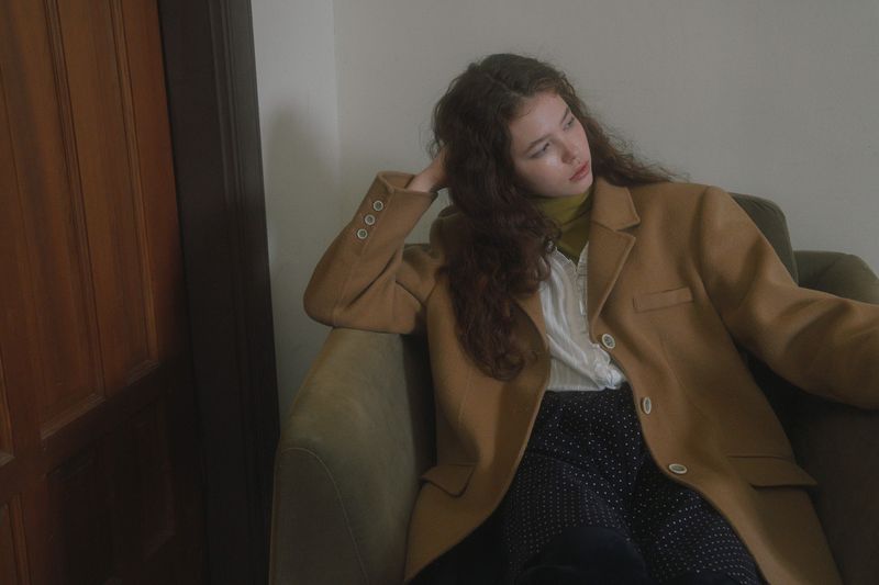 Daddy handmade half coat_camel