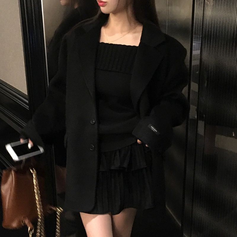 [BELLIDE MADE] Antique, Handmade Overfit Half Coat