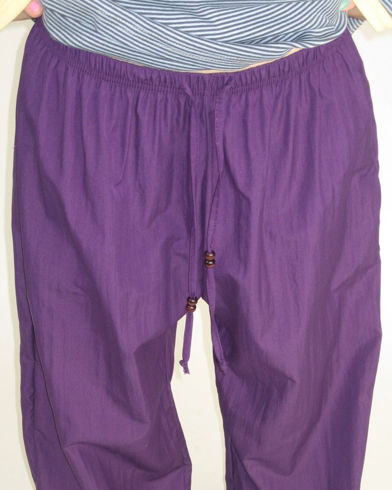 WOOD STRING WIDE PANTS