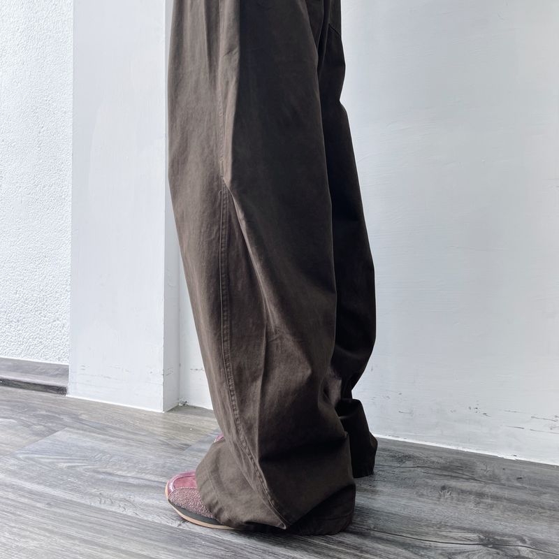 Brown Shadow Wide Pants