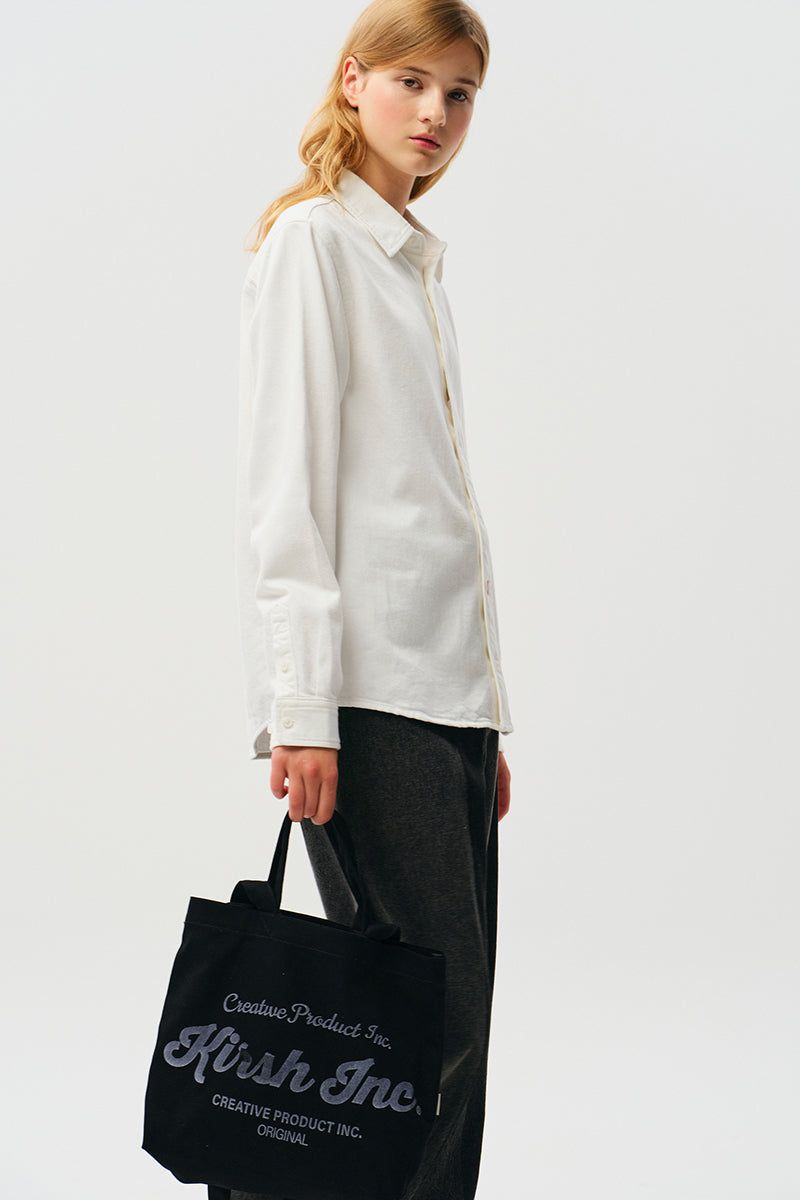 UNI WORDING LOGO ECO BAG [BLACK]