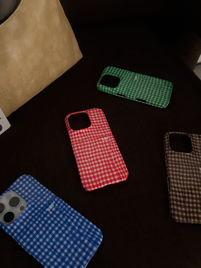 TREEFORFIVE345（ツリーフォーファイブ345）の「[SUMMER LIMITED] CHECK SEERSUCKER Hard Case / TREEFORFIVE345（Smartphone Accessories）」