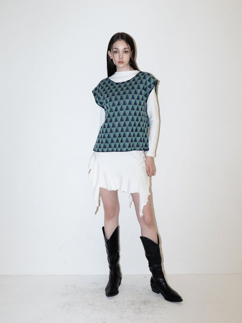 Suid Knit Vest (GREEN)
