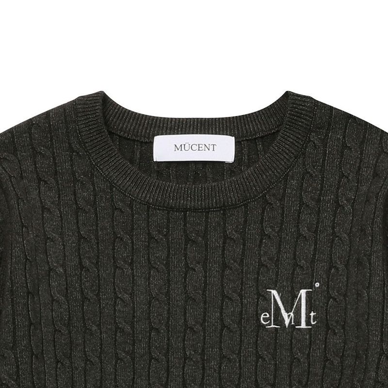 JIMMY R-NECK CROP KNIT (7COLOR)