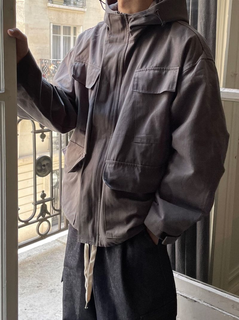 Brest pocket short jacket