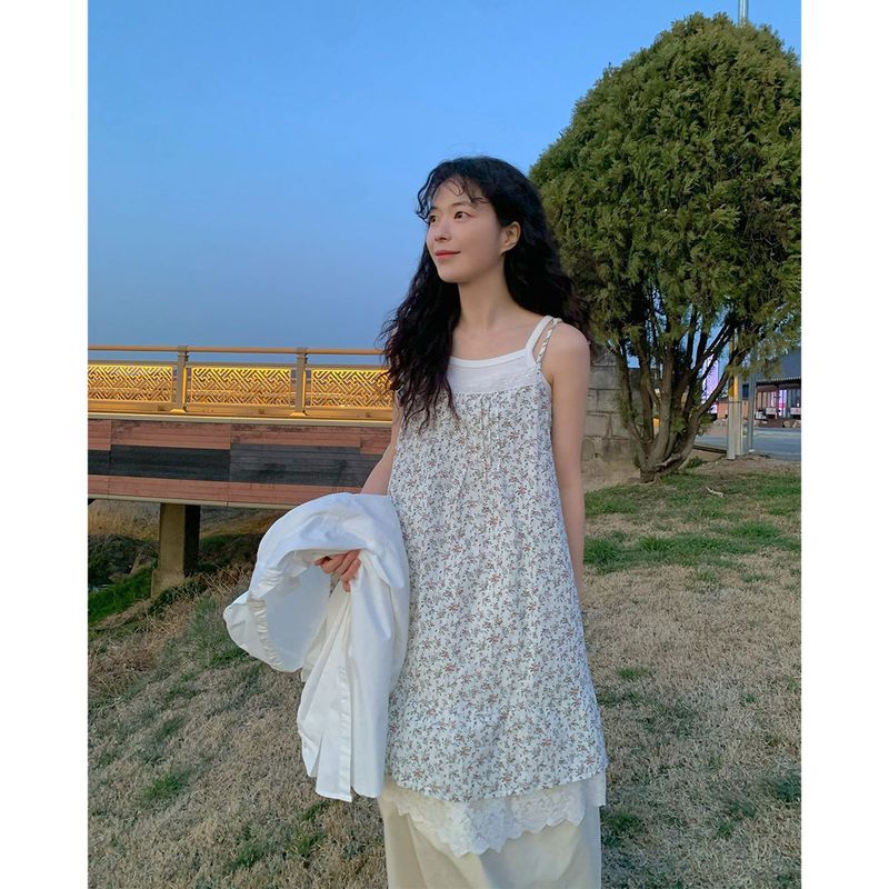 mirinaero(ミリネロ)の「relief flower dress(Dresses)」