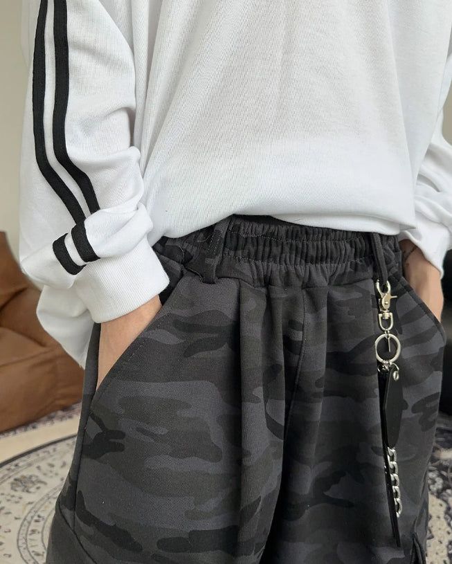 Pael Camo Cargo Bermuda Pants