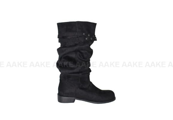 BELTED SUEDE LONG BOOTS