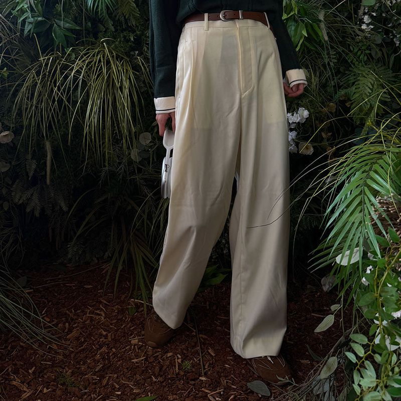 ASCLO Side Three Tuck Slacks (4color)