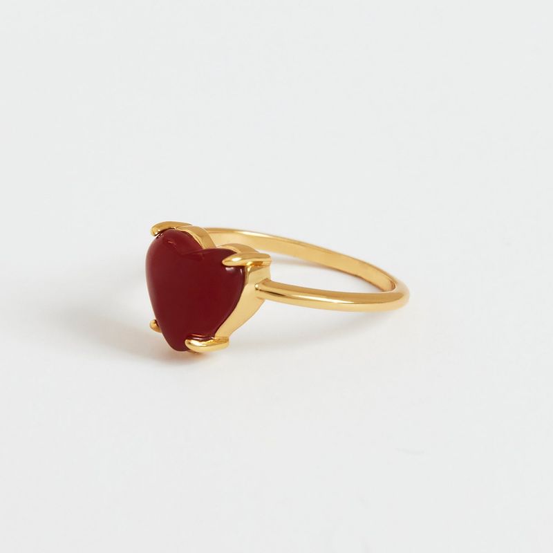 Petite Heart Ring_Red