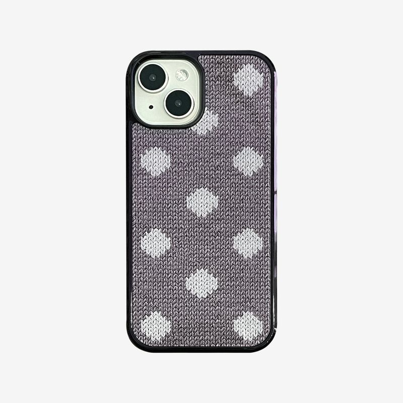 DOT GLASS BUMPER CASE_ GRAY & GRAY