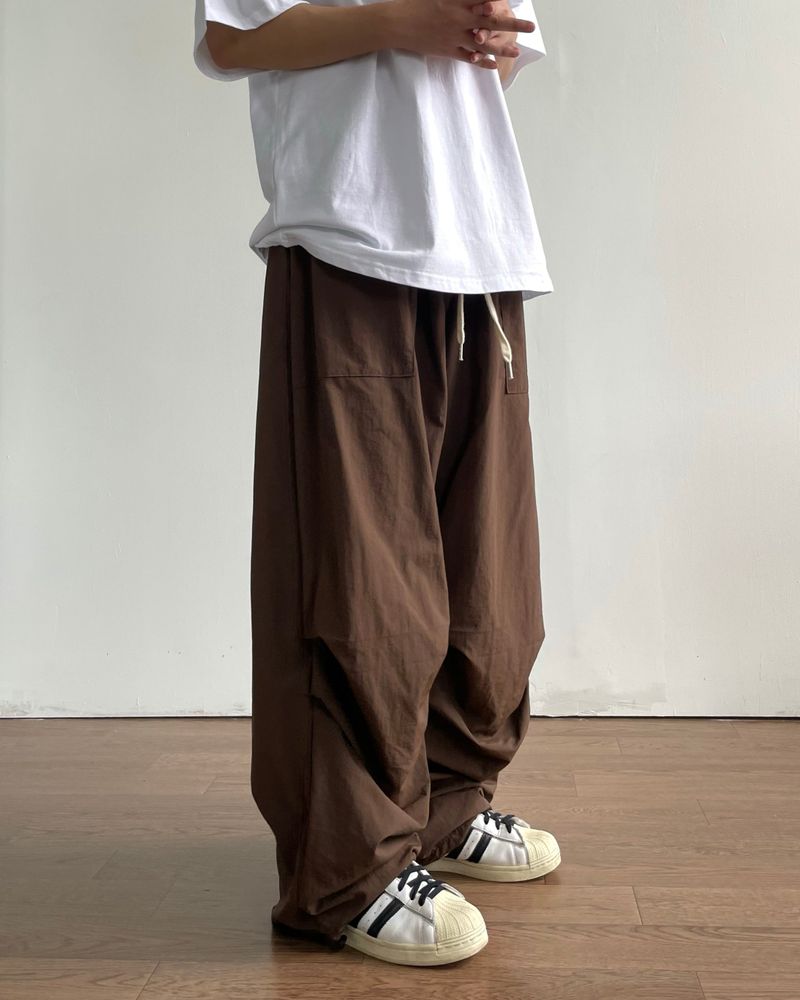 Ded Pintuck Nylon Pants