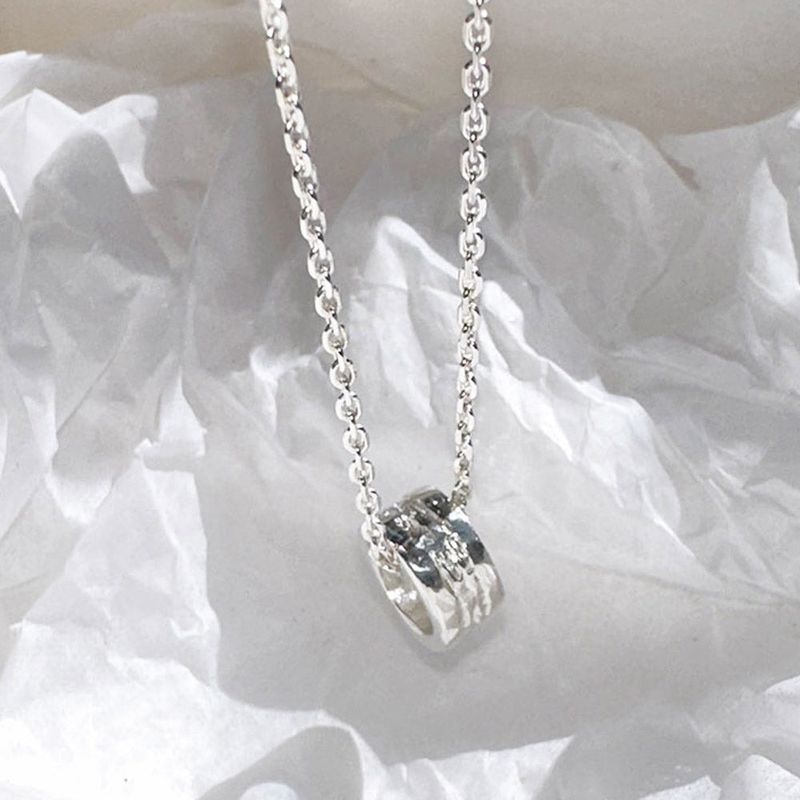 FLIT（フィリット）の「TEXTURE RING NECKLACE (SILVER)（Accessories）」