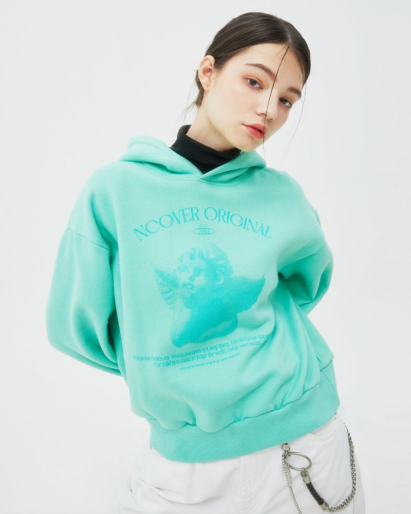 PLASTER CAST HOODIE-MINT