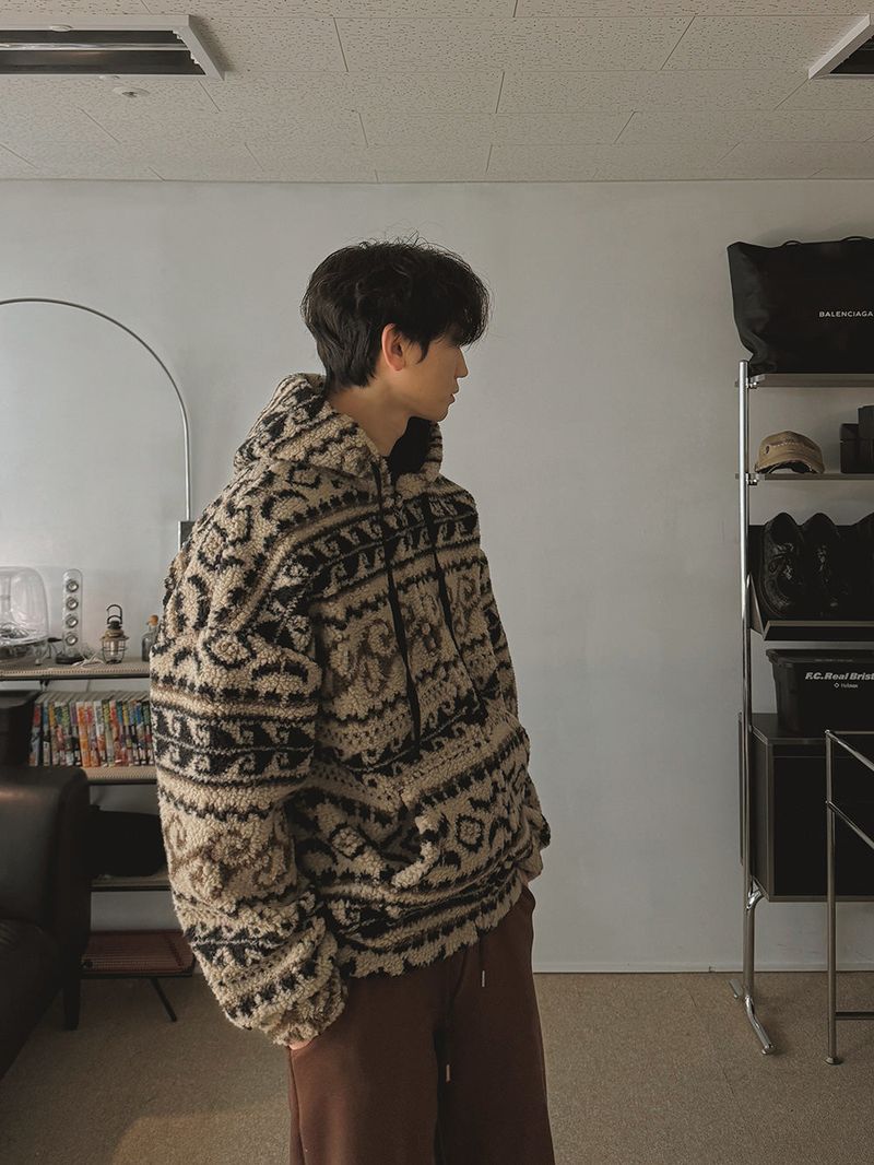ASCLO Jacquard Boa Jumper (3color)