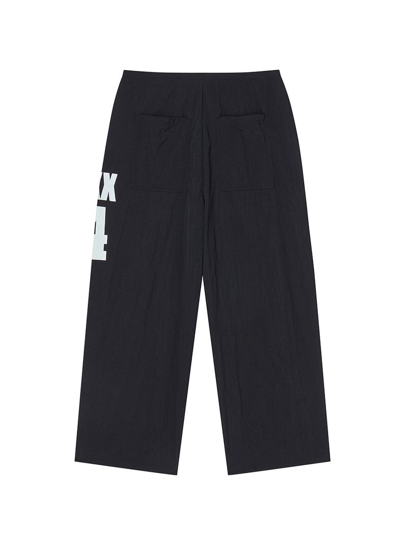 14 WIDE TRACK PANTS BLACK
