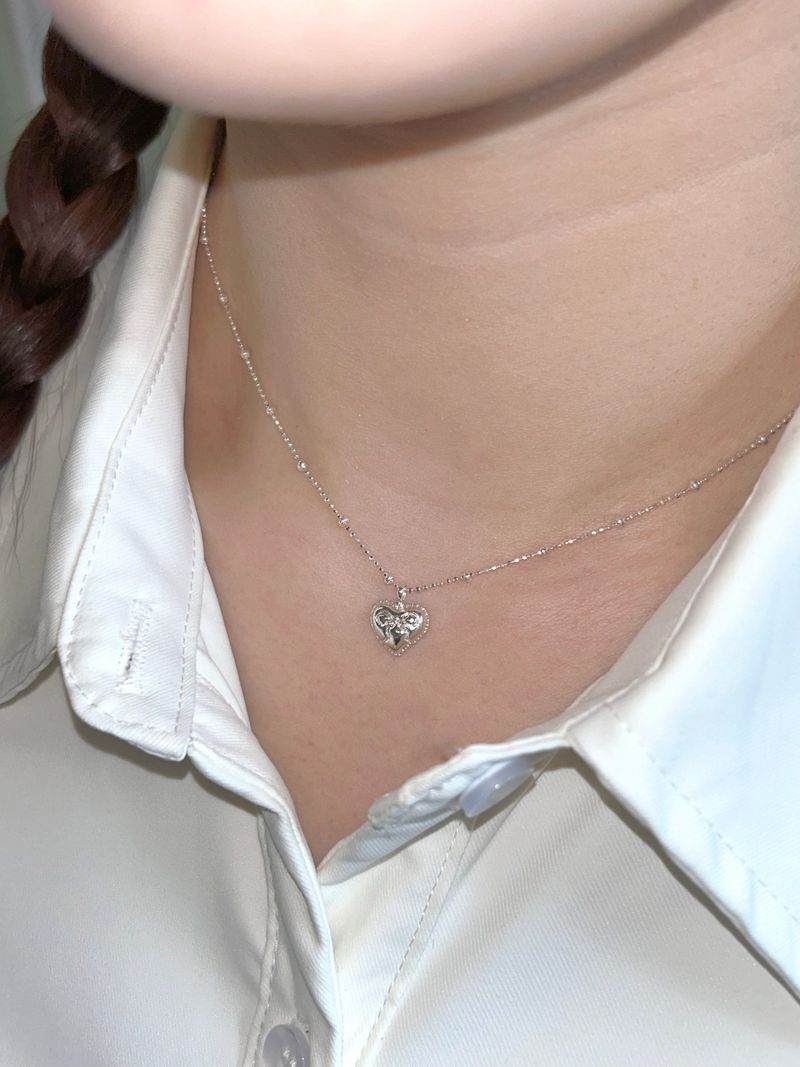 Ribbon Heart Necklace