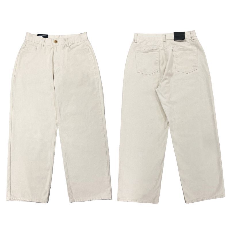 Ivory balloon wide pants