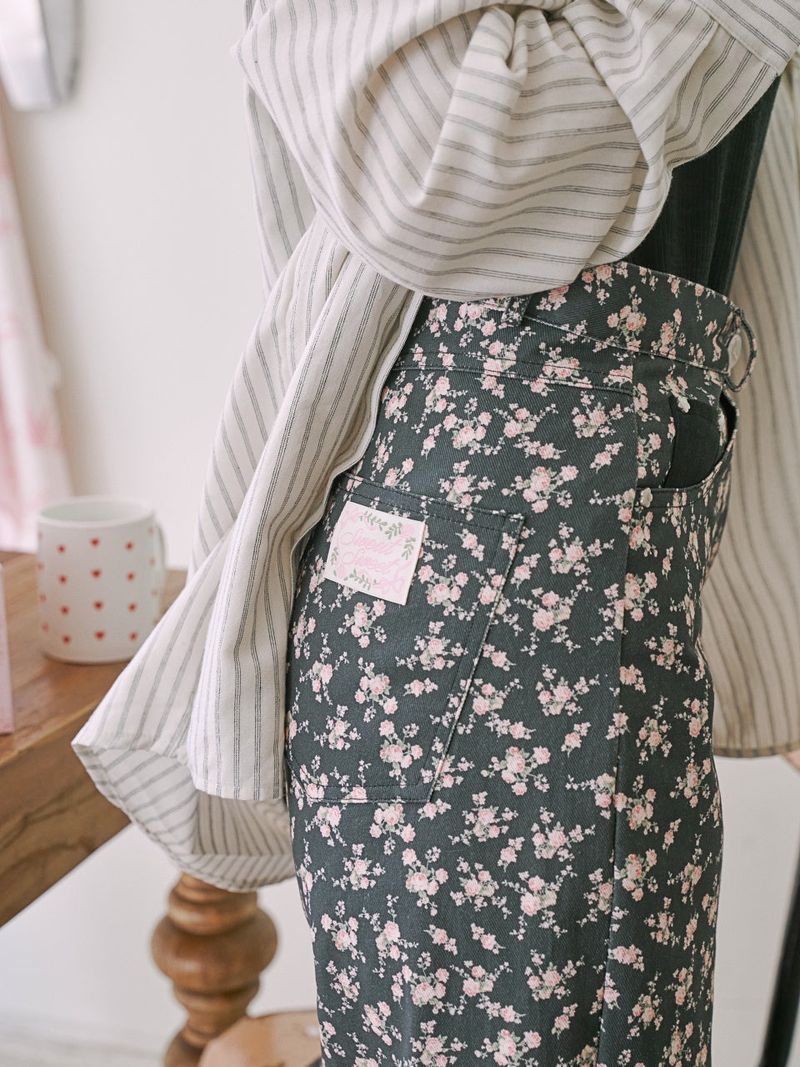 Sweet Flower Pants_black