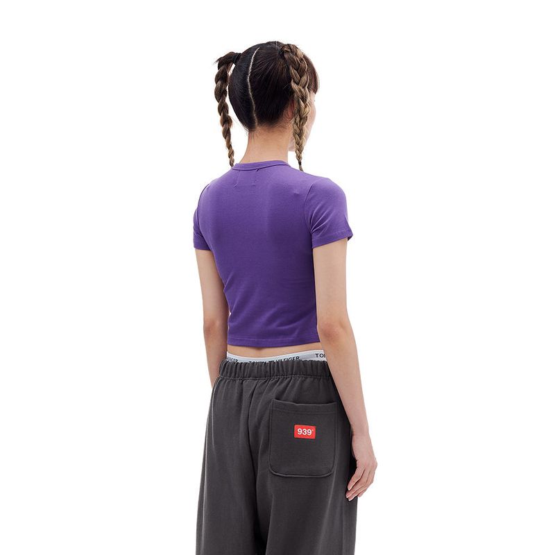 939 LOGO CROP TOP (PURPLE)