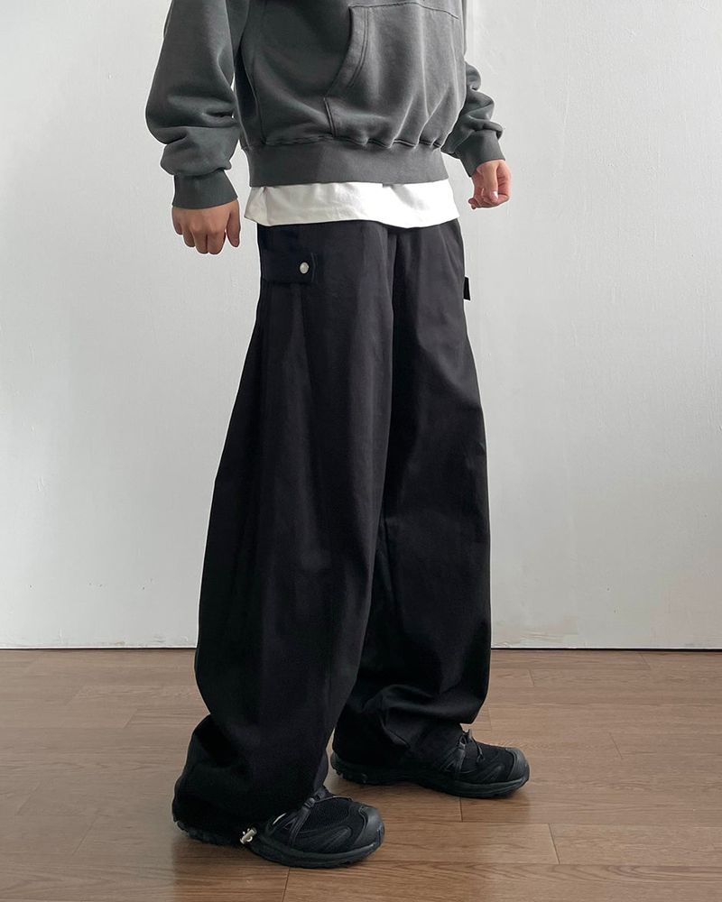 Sans Snap Cotton Pants