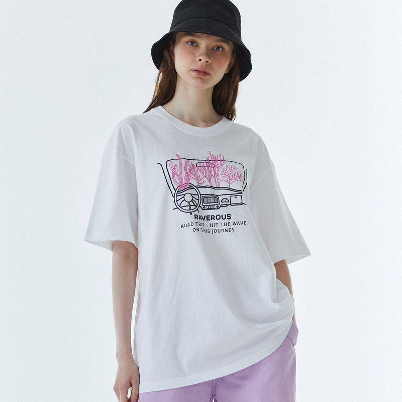 Coral T-Shirt White
