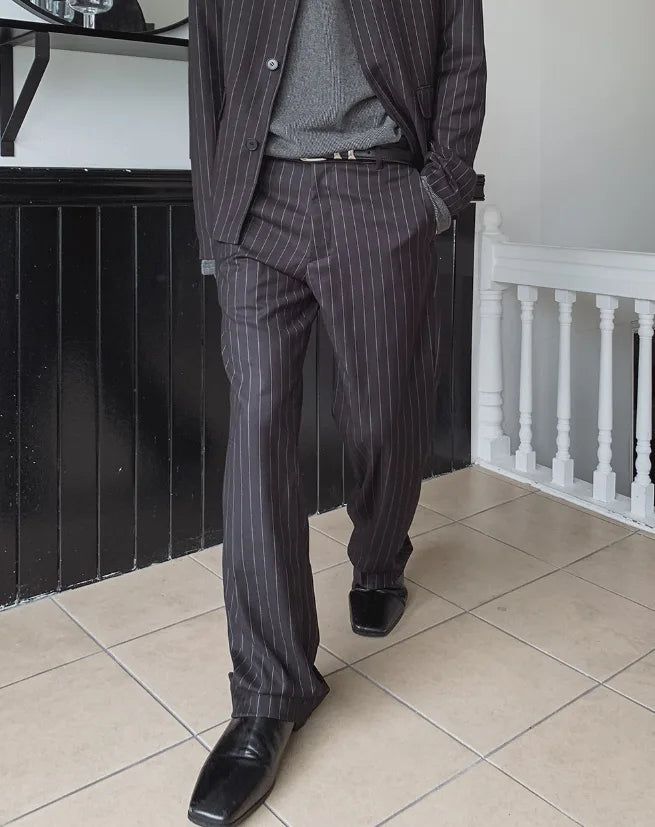 Bonnen Striped Flare Slacks