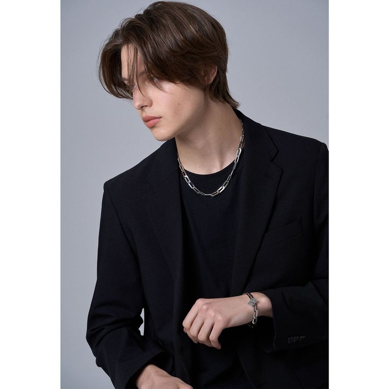 FLAT ROAD CHAIN NECKLACE