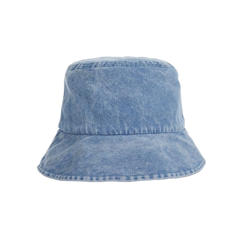 Stone wash denim bucket hat Light indigo