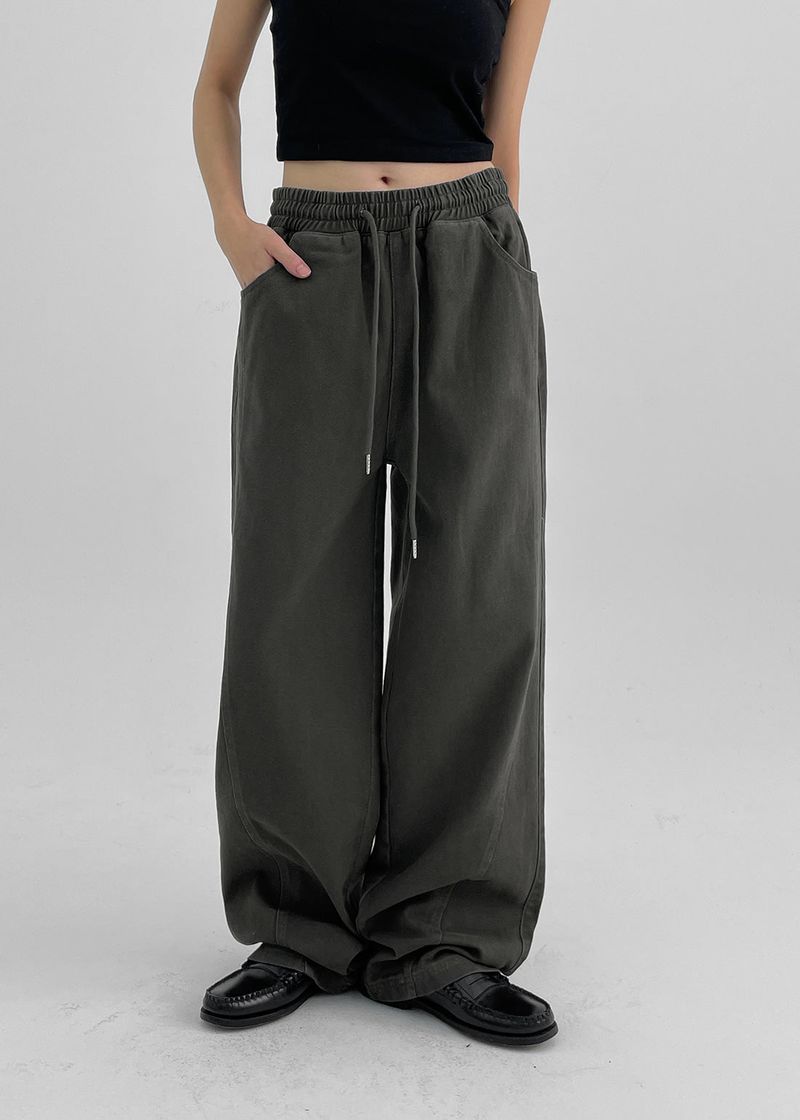 [MADE] Peto cut cotton banding pants