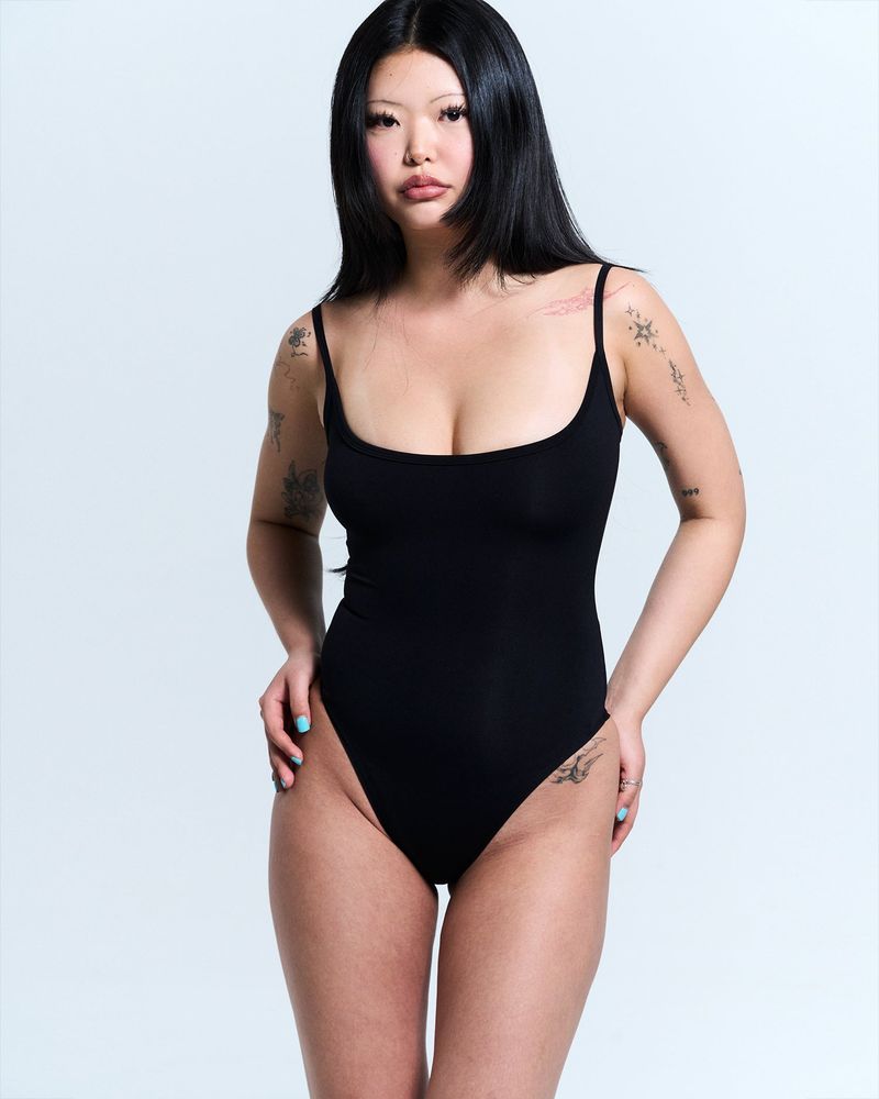 BakedMonday（ベイクドマンデー）の「スキナ ボディスーツ (black)（水着）」