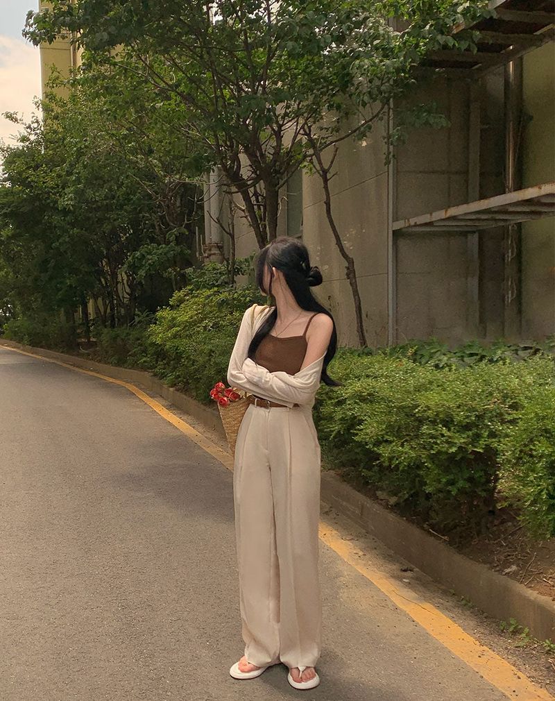 [BELLIDE MADE] CASTERA RIB KNIT CAMISOLE